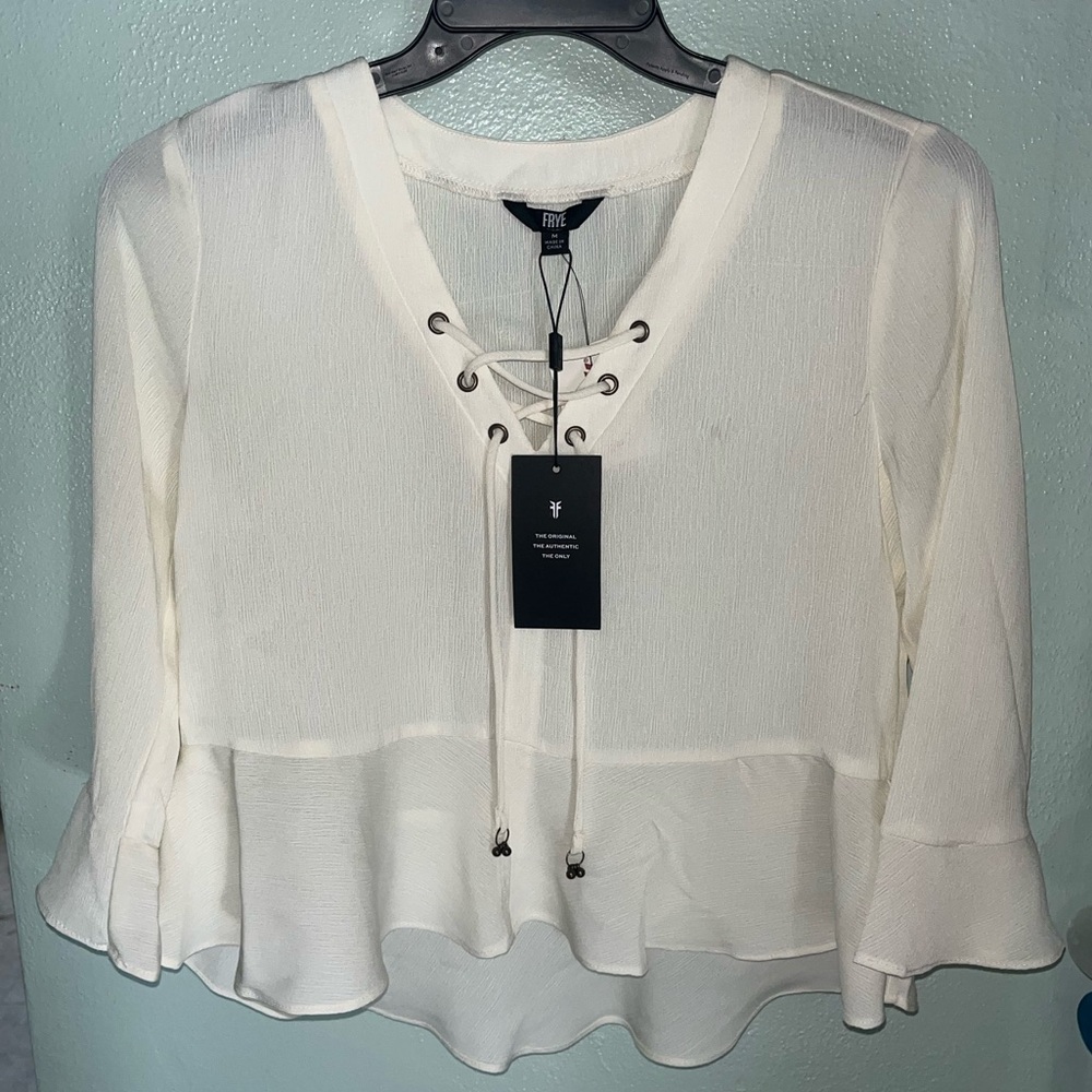 frye bell sleeve top